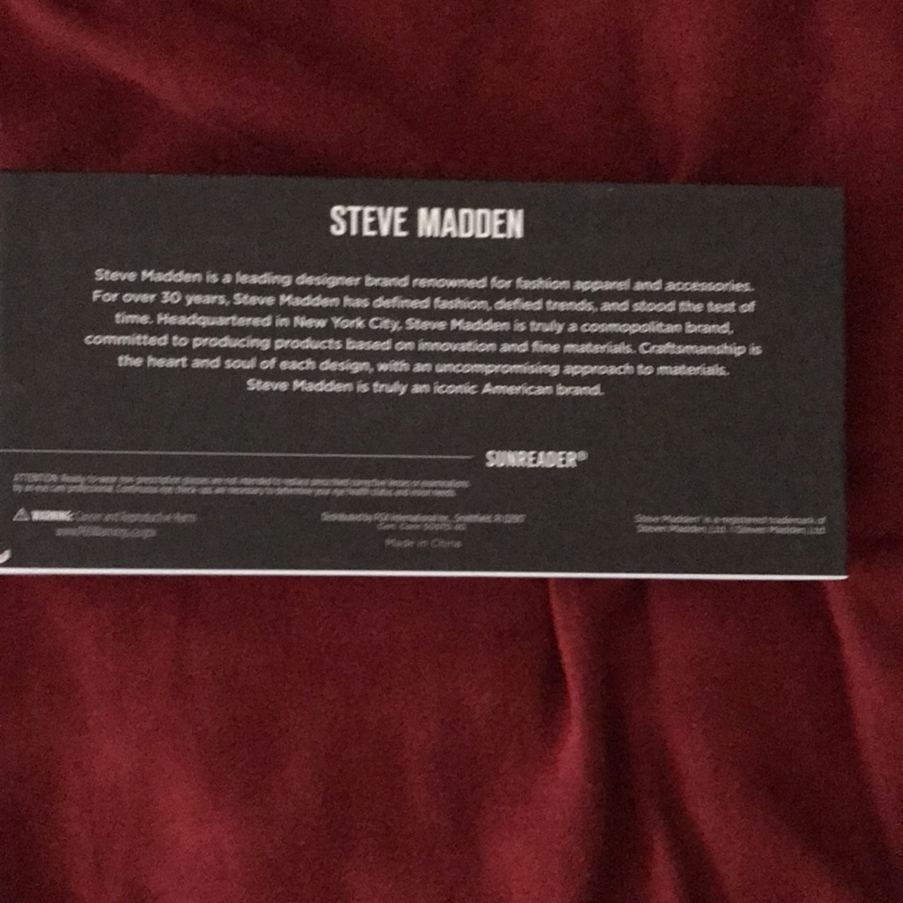 STEVE MADDEN new Sun reader +1.50 - Picture 3 of 3